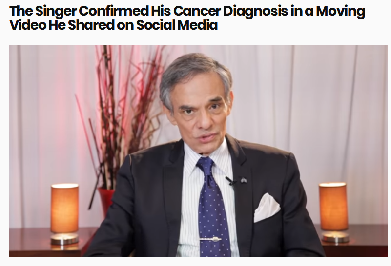 拉美歌王何塞因胰腺癌去世 生前紧急送医画面曝光
